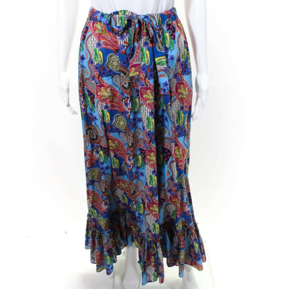 Etro Maxi Paisley Colorful Skirt 42